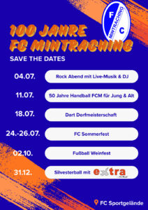 Mehr über den Artikel erfahren 100 JAHRE FC-Mintraching