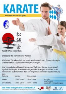 Mehr über den Artikel erfahren Neue KARATE Schnupperkurse